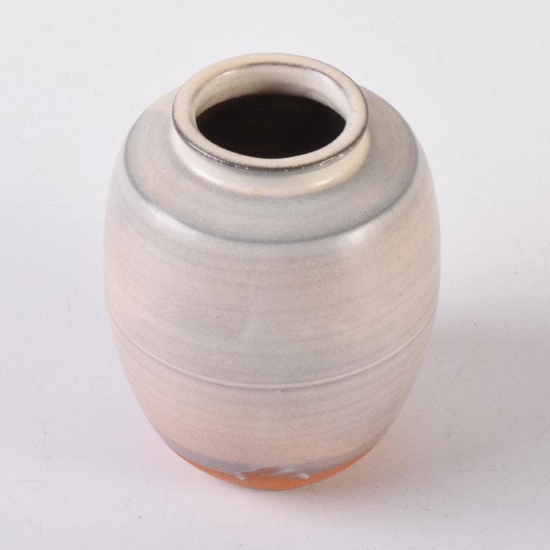 ココ　萩焼　大谷桂仙作　茶入　仕覆付　紫野　小堀卓巌極め箱　V　7381