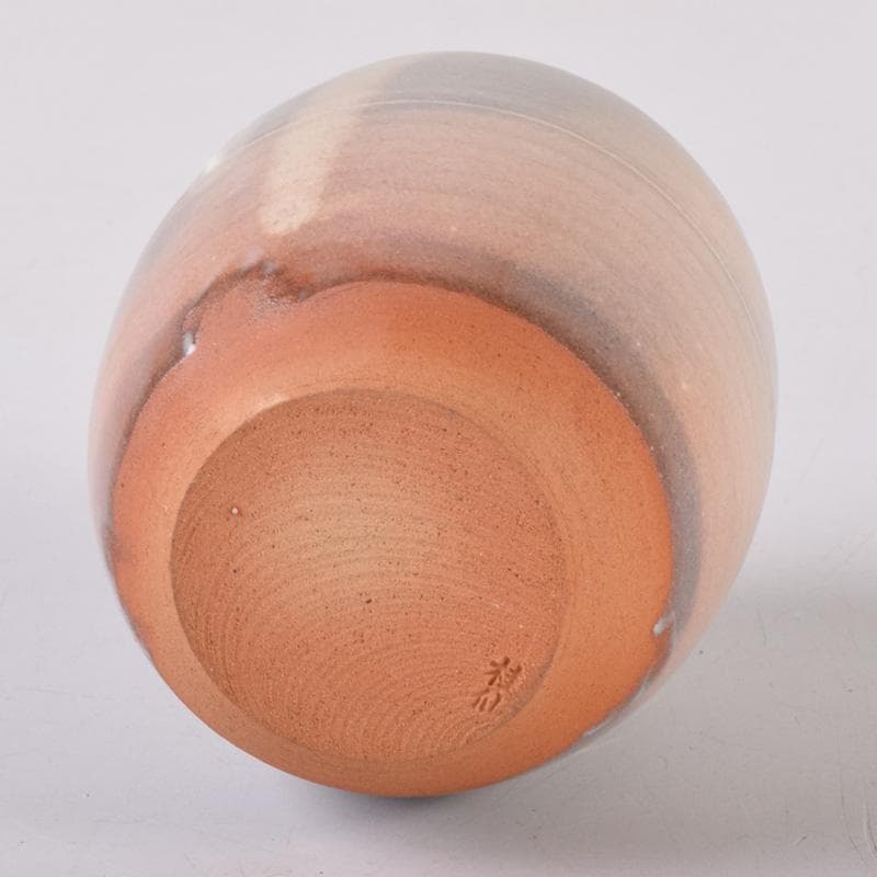 ココ　萩焼　大谷桂仙作　茶入　仕覆付　紫野　小堀卓巌極め箱　V　7381