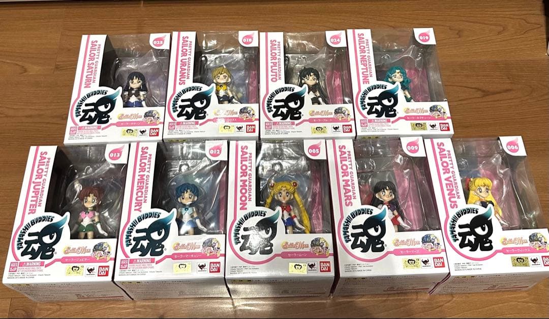 魂バディーズ 美少女戦士セーラームーン セーラー戦士9人セット フィギュア