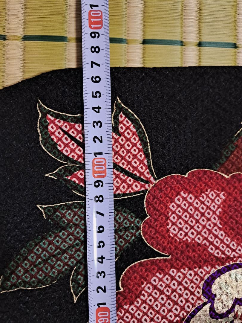 総絞り振袖　振袖　深紅　ボルドー