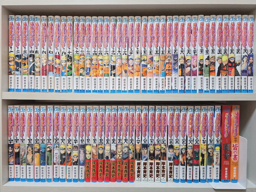 NARUTO 全72巻[完]+関連本2冊セット/全巻簡易クリーニング済み/N01