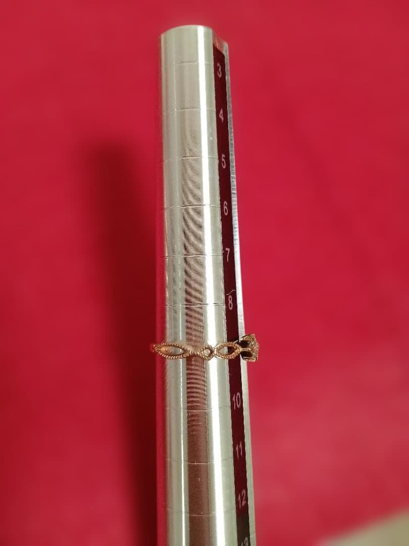 【agate】K10ダイヤモンドリング