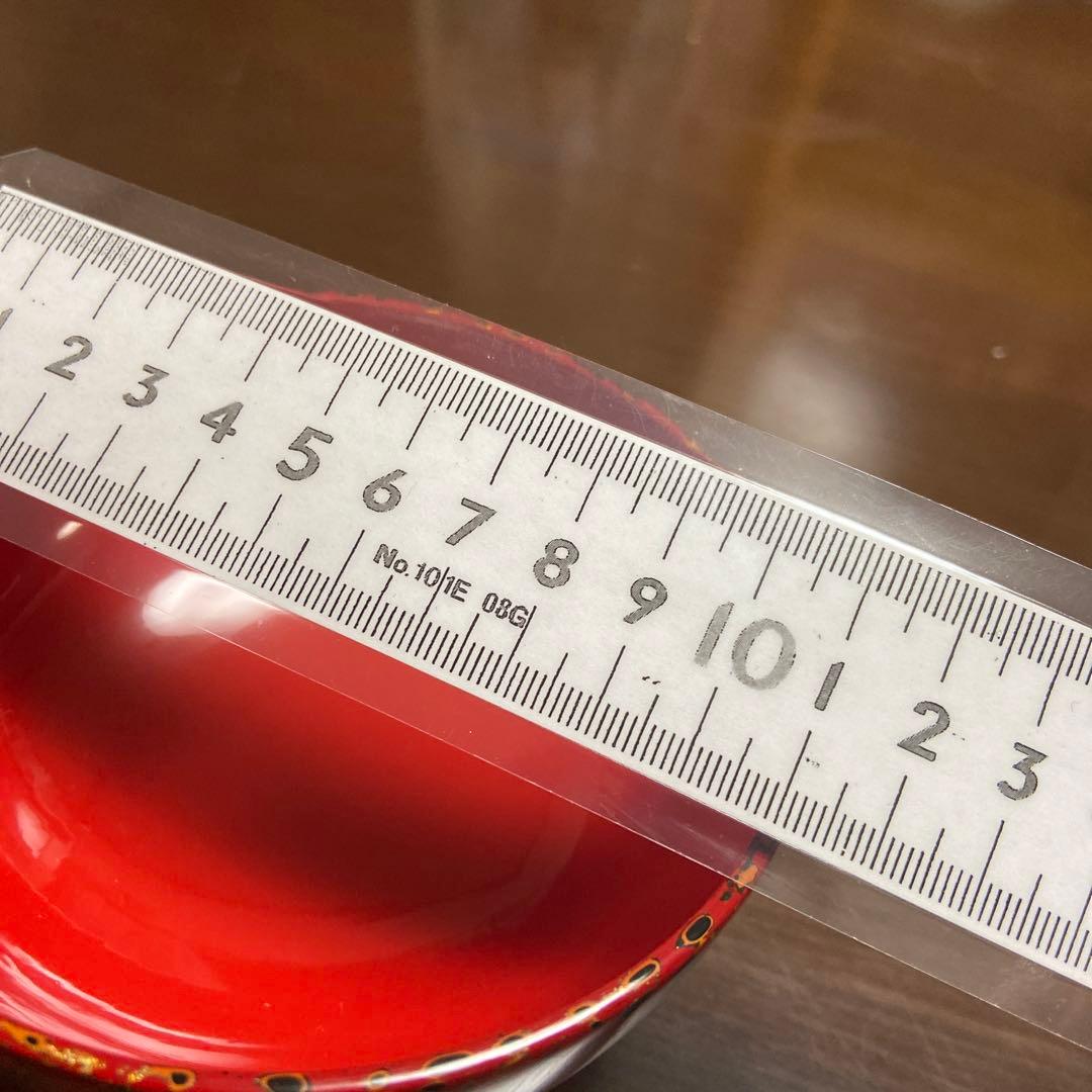 希少　津軽塗　夫婦椀　唐塗　呂漆器 椀 1セット 赤 黒