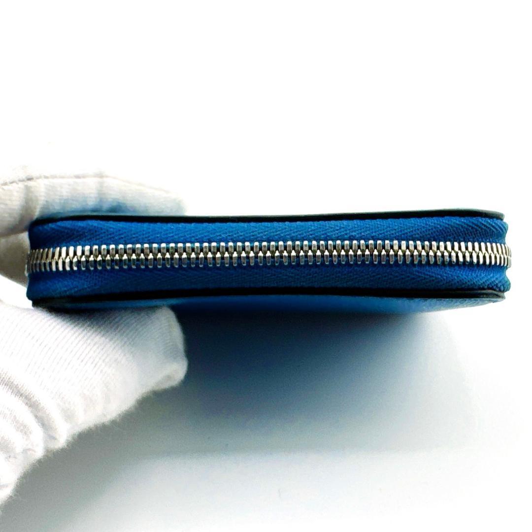 【即購入OK・正規品】Valextra ブルー ジップウォレット レザー 財布★