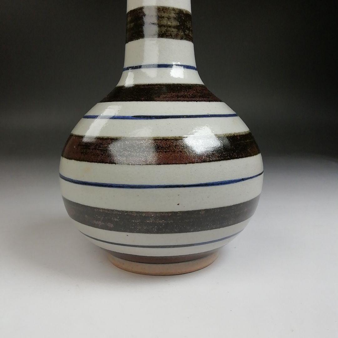 Ｔ７８７　花入　『独楽花入』『永楽善五郎 造』　共箱　茶道具　花器