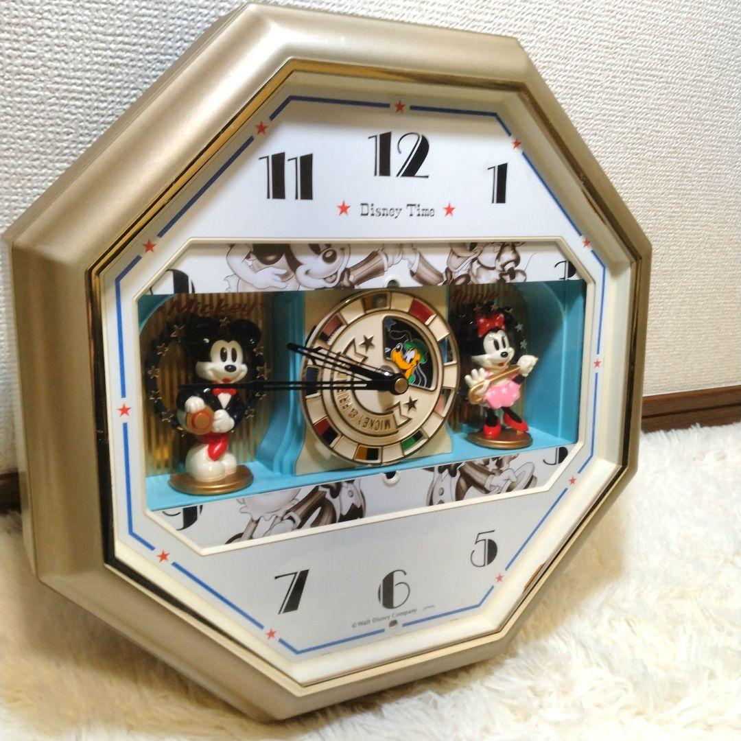 セイコー Disney Time FW695G 掛時計 カラクリ時計 八角形