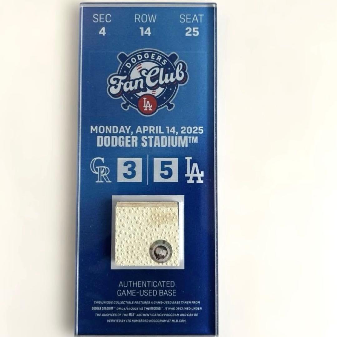 ドジャースファンクラブ MVP会員限定 チケット ベース 大谷翔平