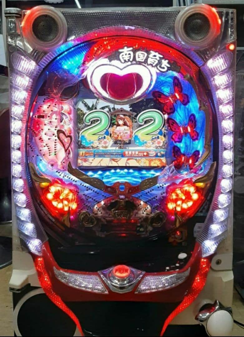 パチンコ実機　CRA南国育ちin沖縄9AW　1/99.9　甘　循環式　オート機付