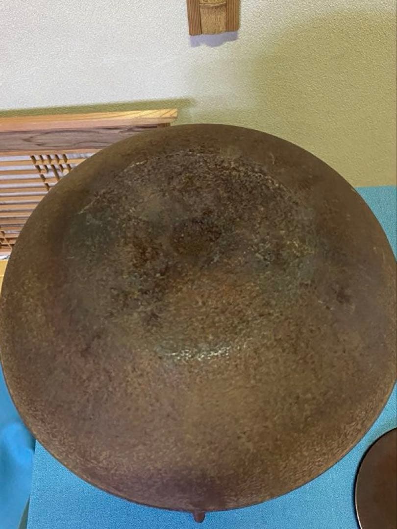 ⭐️本日限定⭐️茶道具/炉釜　真形釜　菊桐