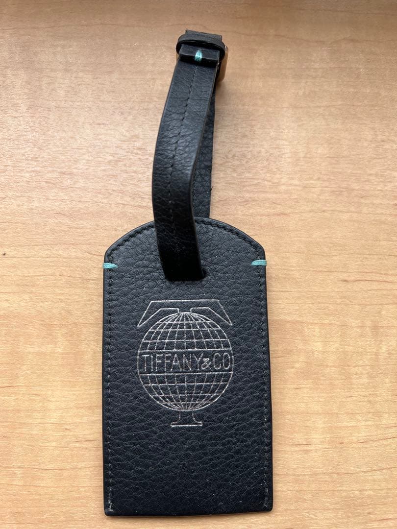 Tiffany & Co. ブラックレザー ネームタグ