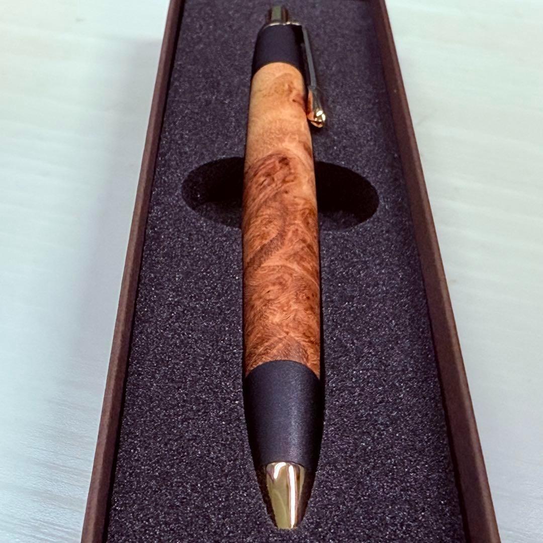 ボナンペン 本花梨瘤源平 真鍮製 0.5ミリ シャープペンシル