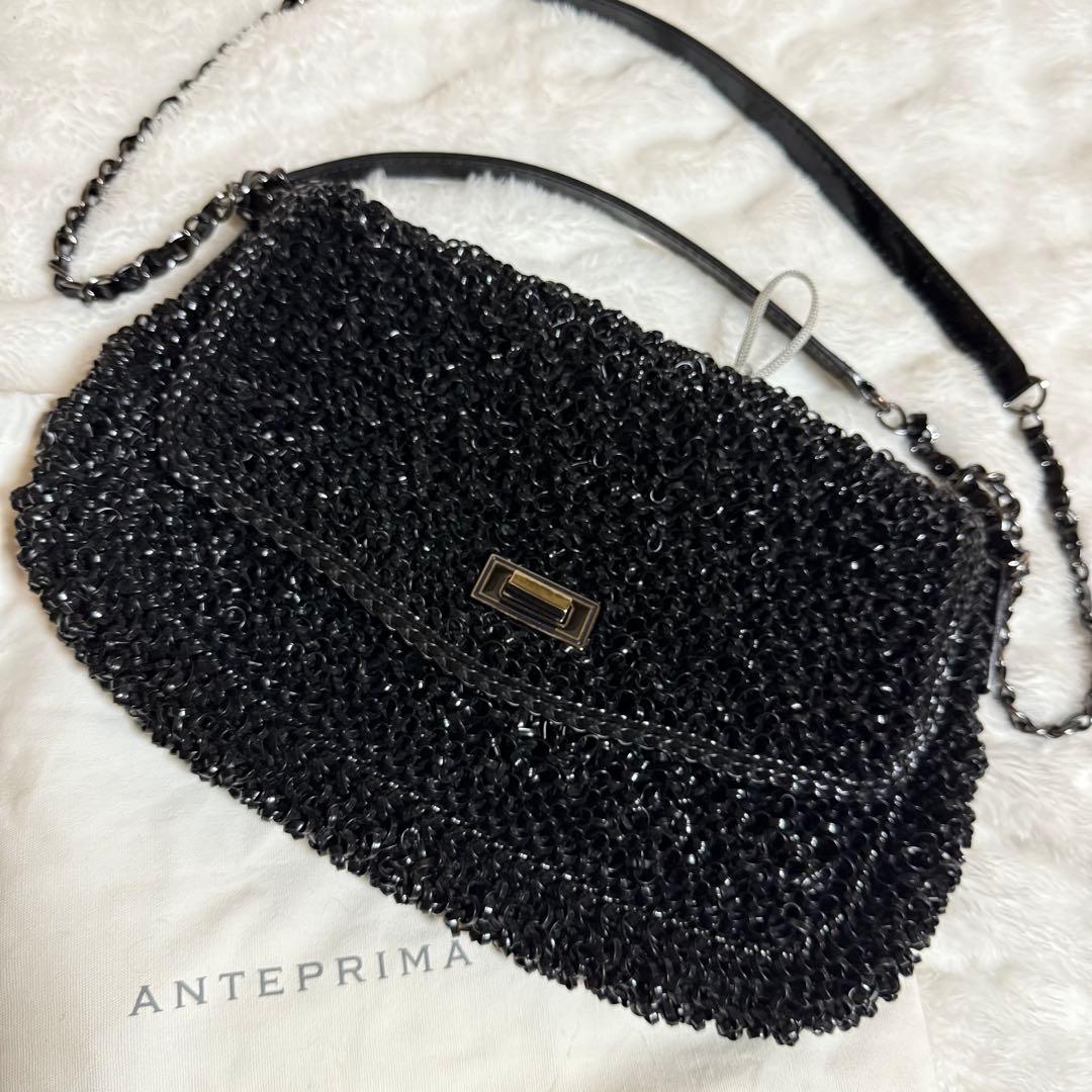 【ANTEPRIMA】ワイヤーバッグ ルッケット ブラック ミディアム 2way