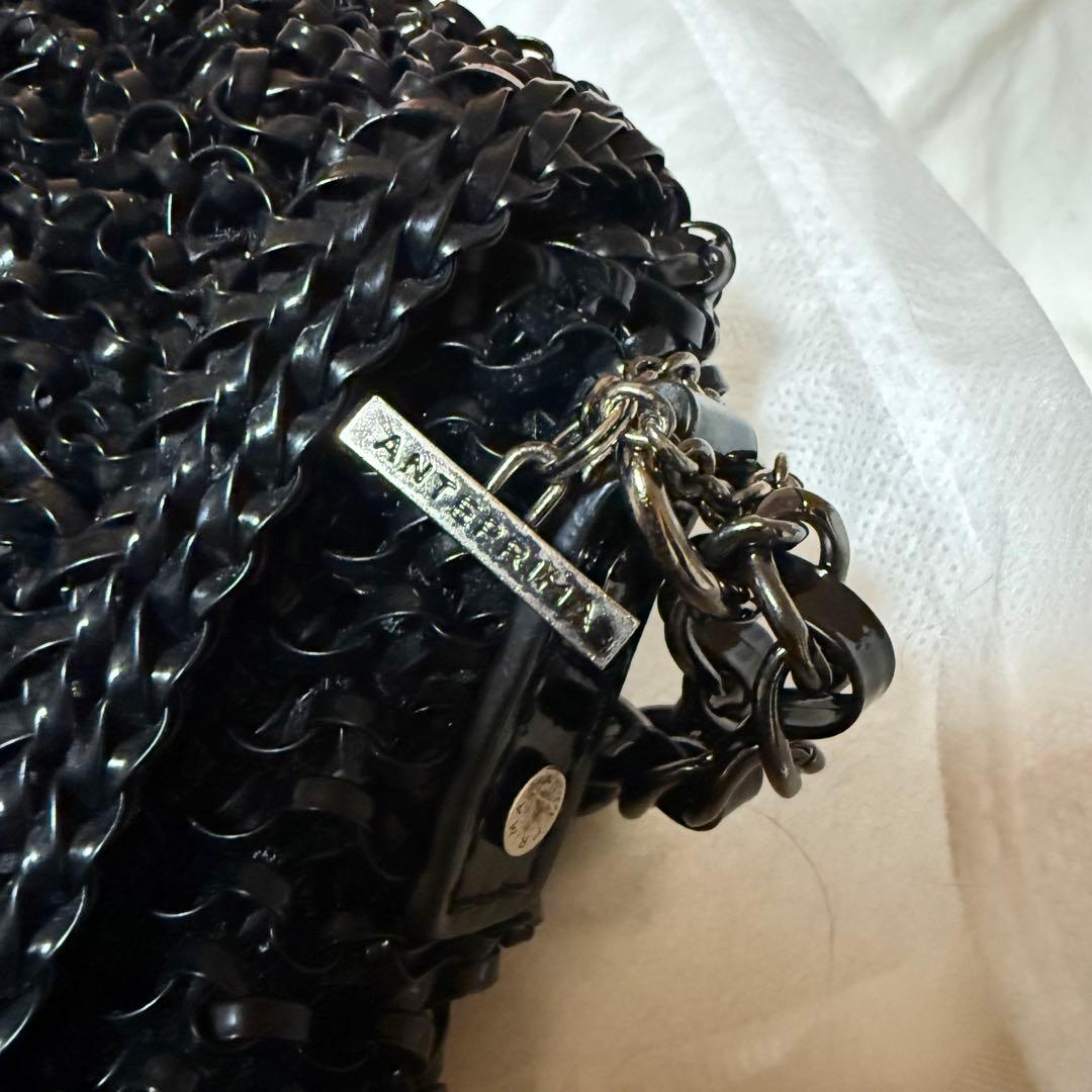 【ANTEPRIMA】ワイヤーバッグ ルッケット ブラック ミディアム 2way