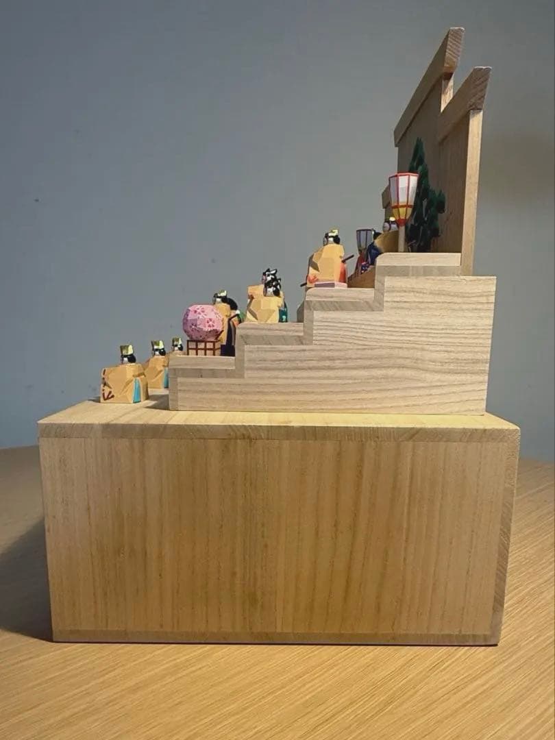 展示品 奈良人形師 東田天光 雛 人形 一刀彫NARADOLLHIGASHIDA