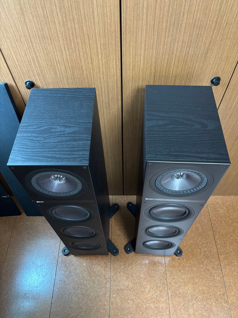 KEFケーイーエフQ700スピーカーペア　ブラックオーク