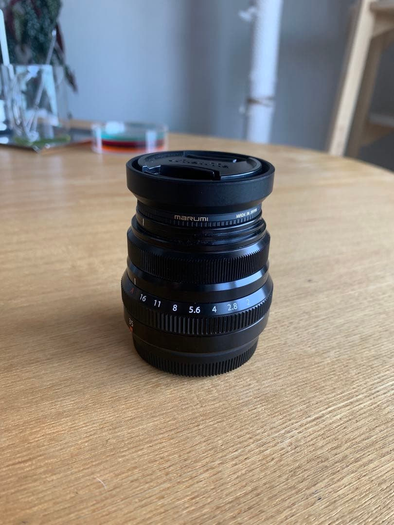 [美品]Fujinon フジ　XF35mmF2 R WR レンズ＋偏光フィルター