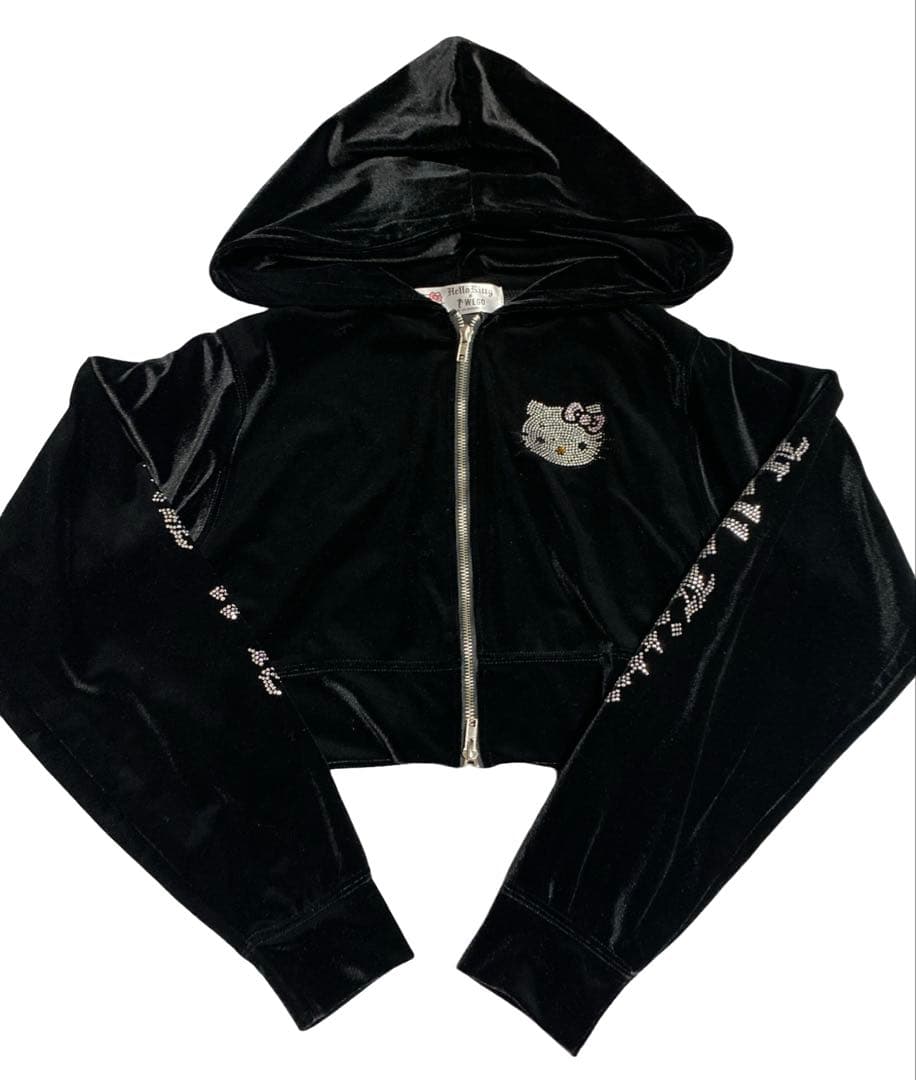 未使用　WEGO ハローキティ ベロア セットアップ ブラック