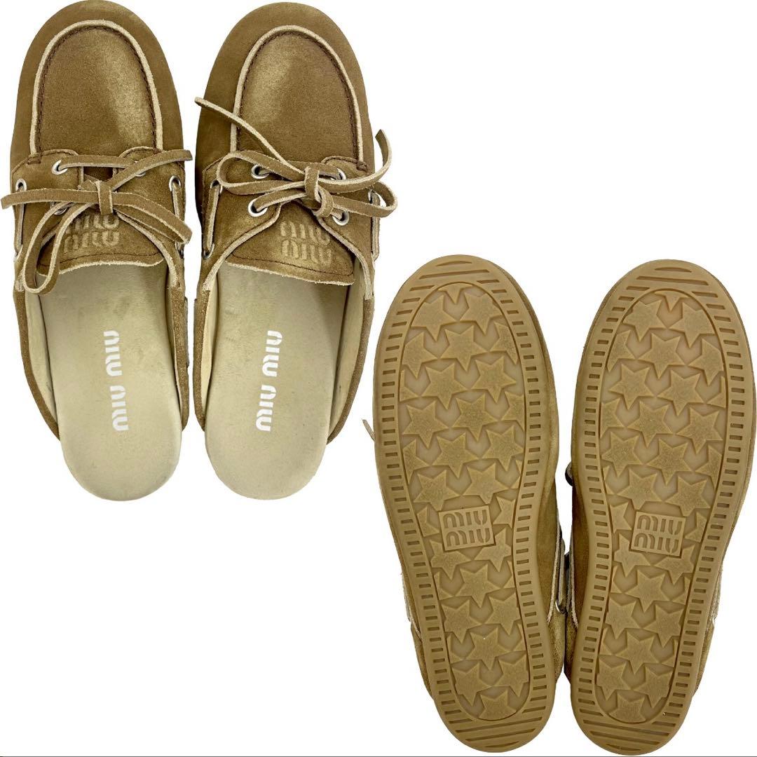 miumiuミュウミュウスエードのミュール　36 1/2