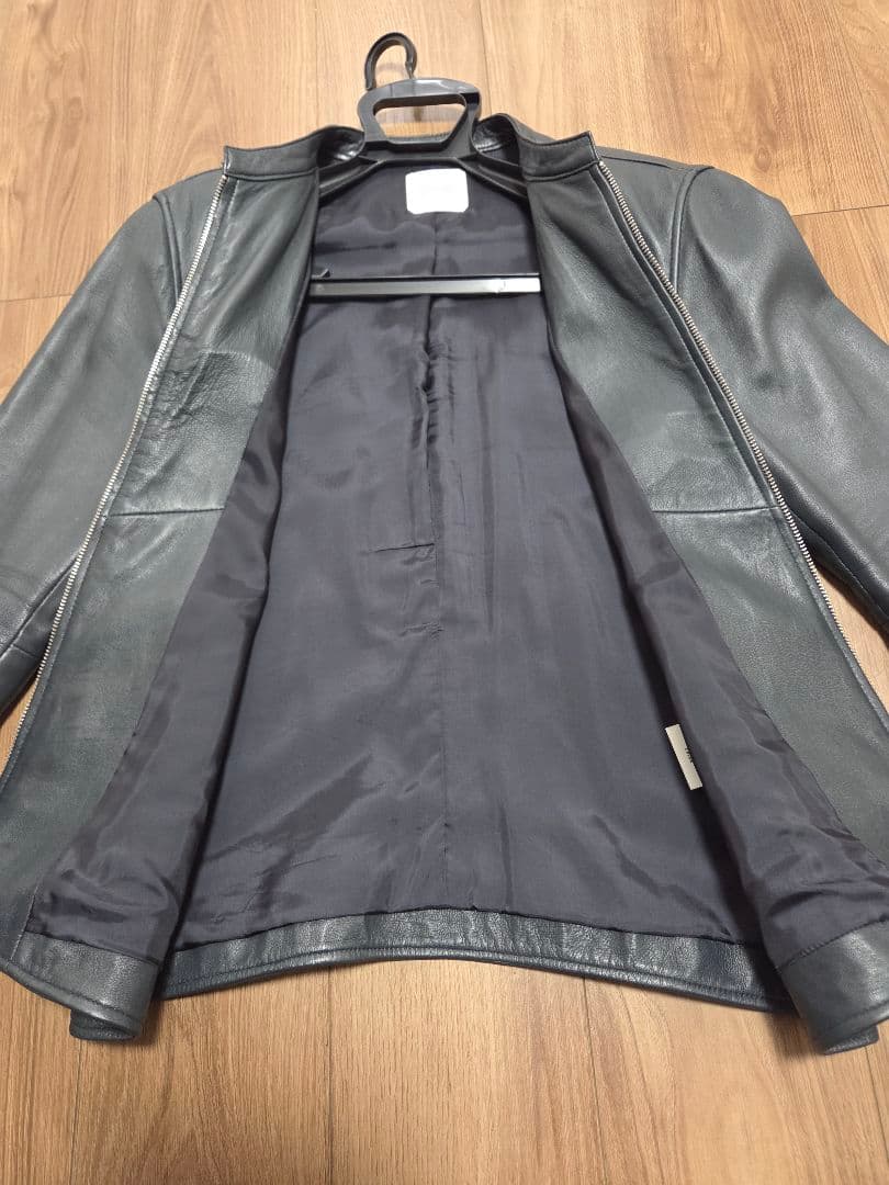 UNITED TOKYO シングルライダースジャケット グレーネイビー サイズ3