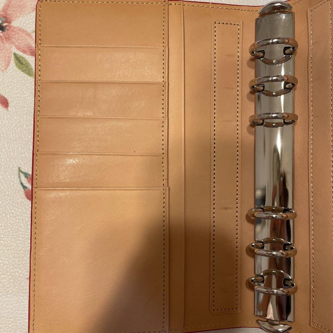 【最終値下げ】コードバン　システム手帳　バイブル　赤　BRIT HOUSE