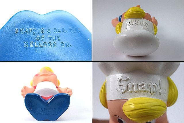 レア 手下げ 箱付！1970’s ケロッグ スナップ ソフビ ビンテージ TOY