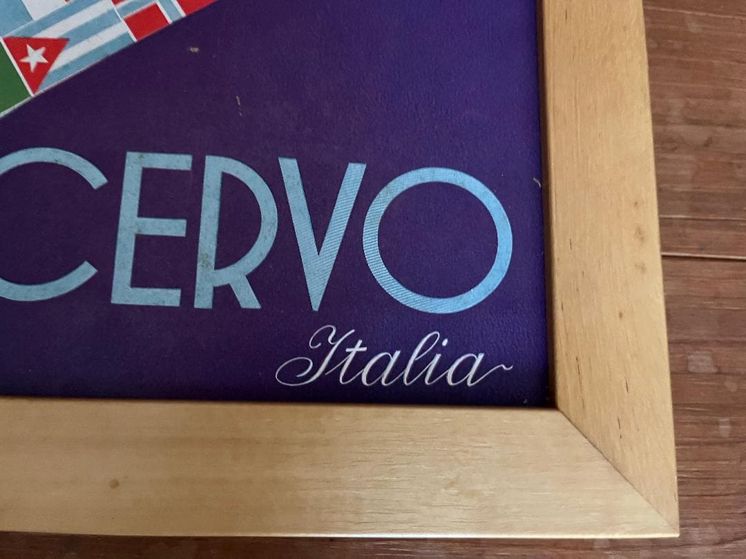 CERVO Italia 版画 額入　レトロアート