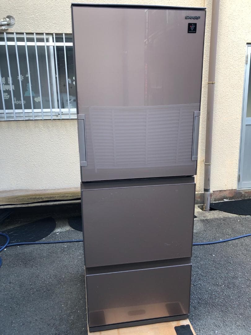 全国送料無料 SHARP 冷蔵庫 SJ-GE36D-T ブラウン 2018年製