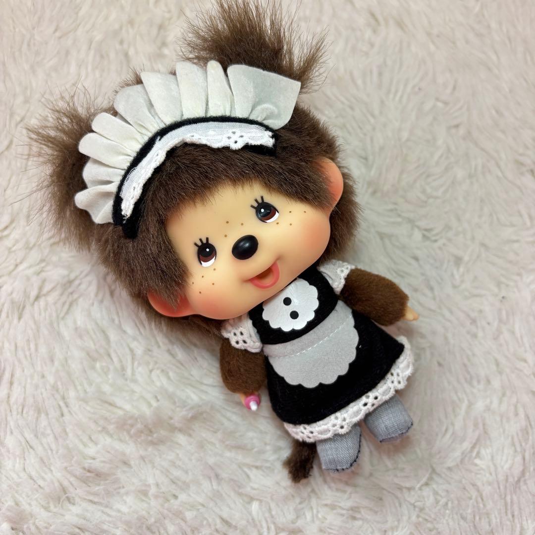モンチッチ✨メイド　もこもこセーター　頭大きい　キーホルダー　2点　レア