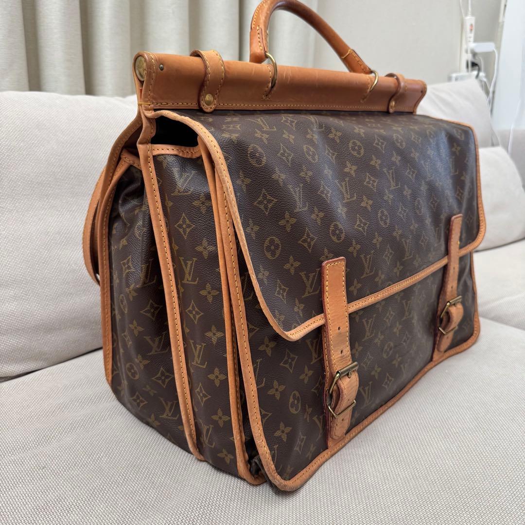 ら*む様 Louis Vuitton ブリーフケース 中型 ブラウン