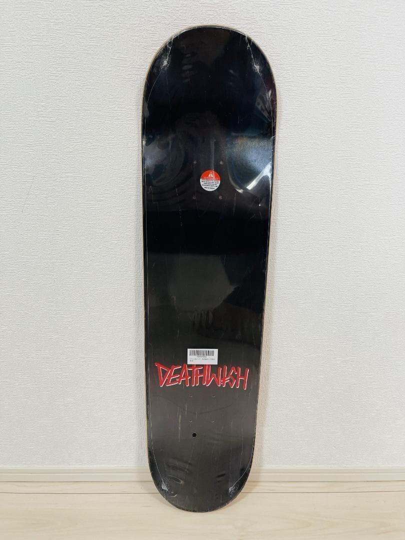 台湾製無地黒デッキテープ付き DEATHWISH　デスウィッシュ 8.0デッキ