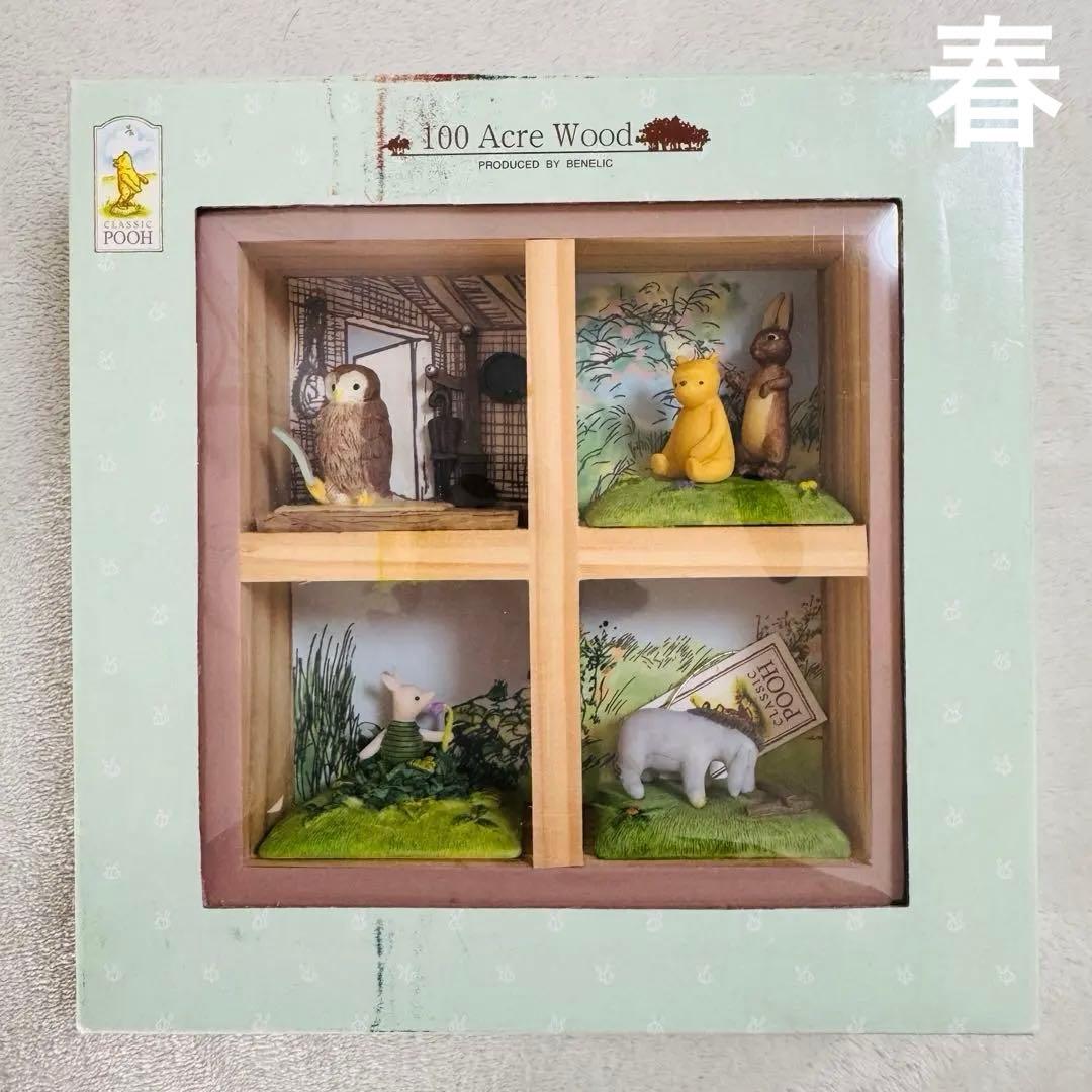 クラシックプー プーさん フィギュア ジオラマ 壁掛け 置物 人形 ベネリック