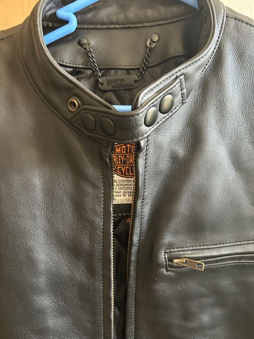 美品 ハーレーダビッドソン　シングルライダース　カウハイド