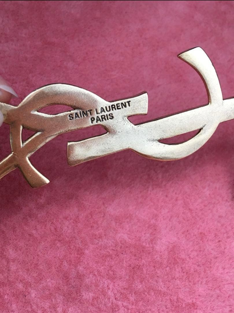 美品！サンローラン　オピウム YSL ブローチ　ゴールド✨