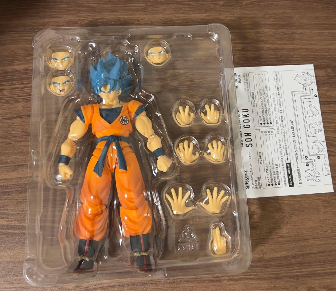 S.H.フィギュアーツ　孫悟空とベジータ　ブルー+ヘッドパーツセット