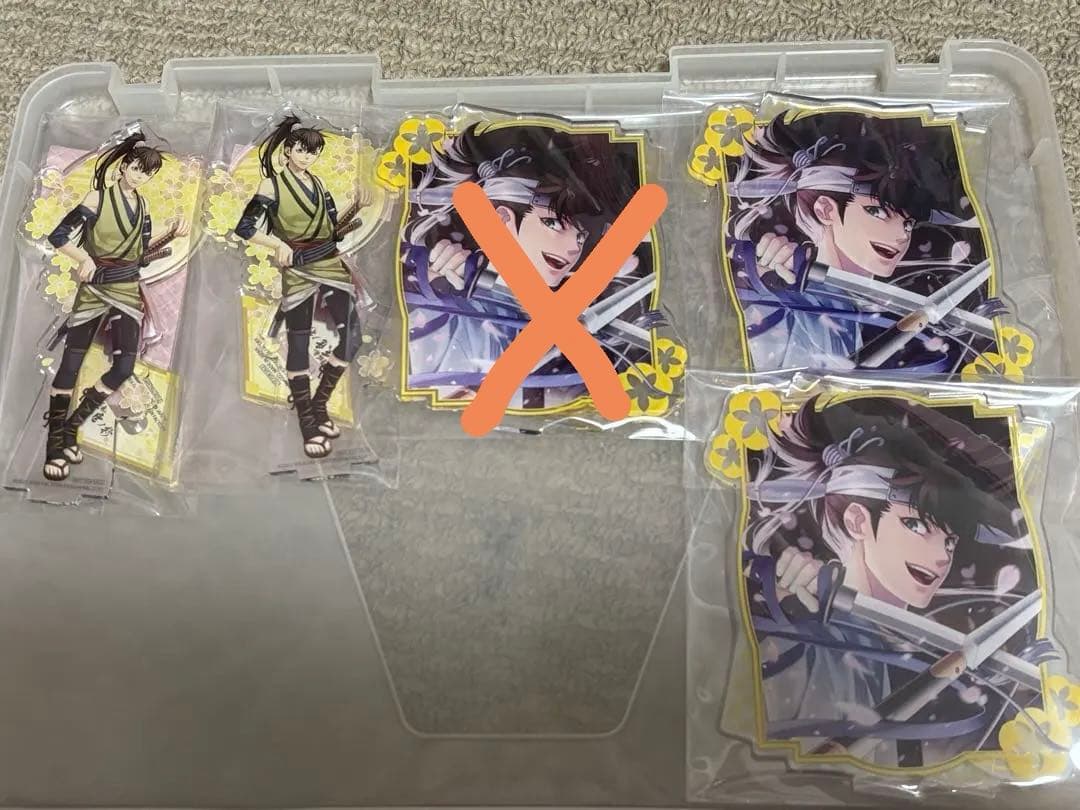 薄桜鬼 藤堂平助 アクリルフィギュア アクスタ 5点