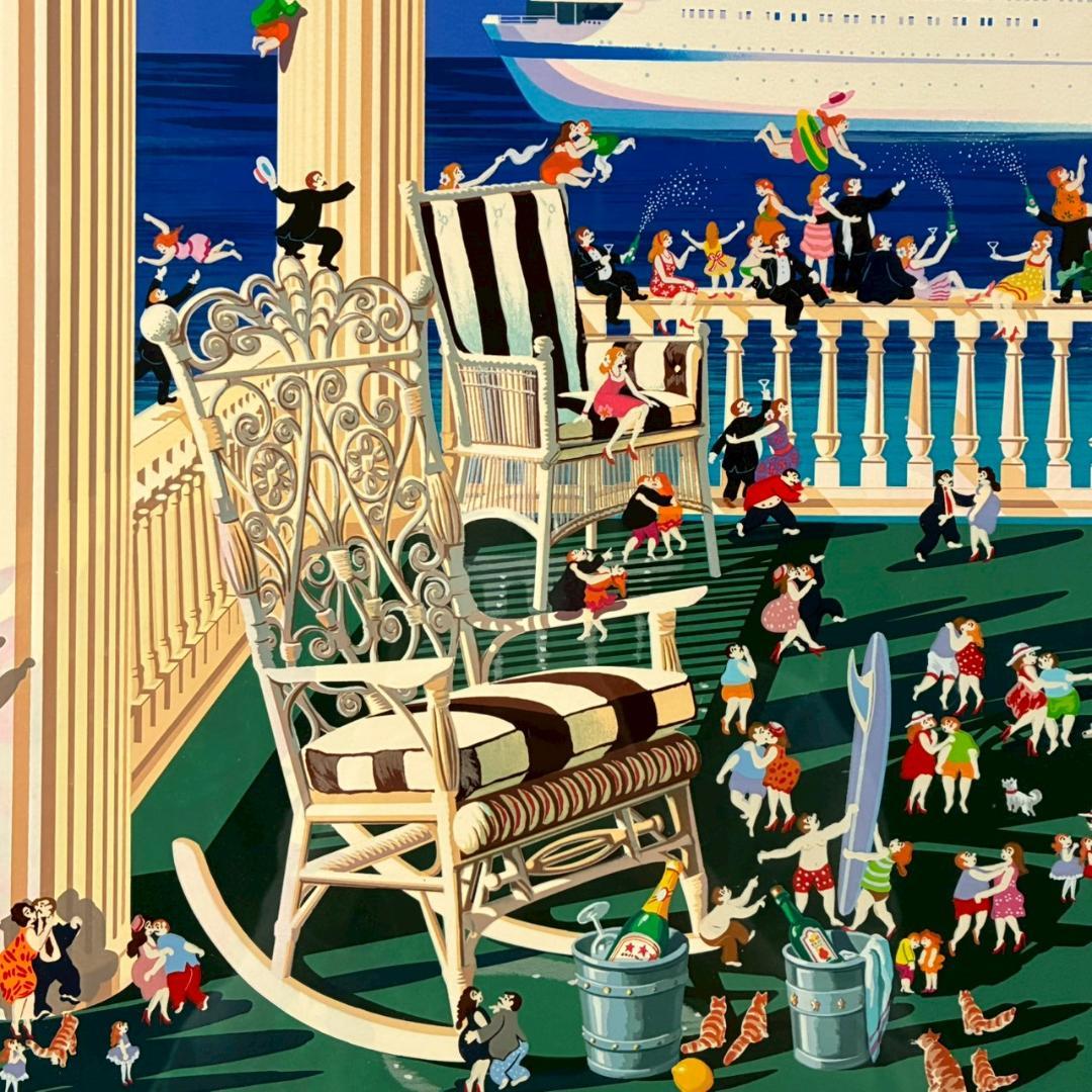 ヒロ・ヤマガタ「スターライトクルージング」シルクスクリーン 大作 直筆サイン入り