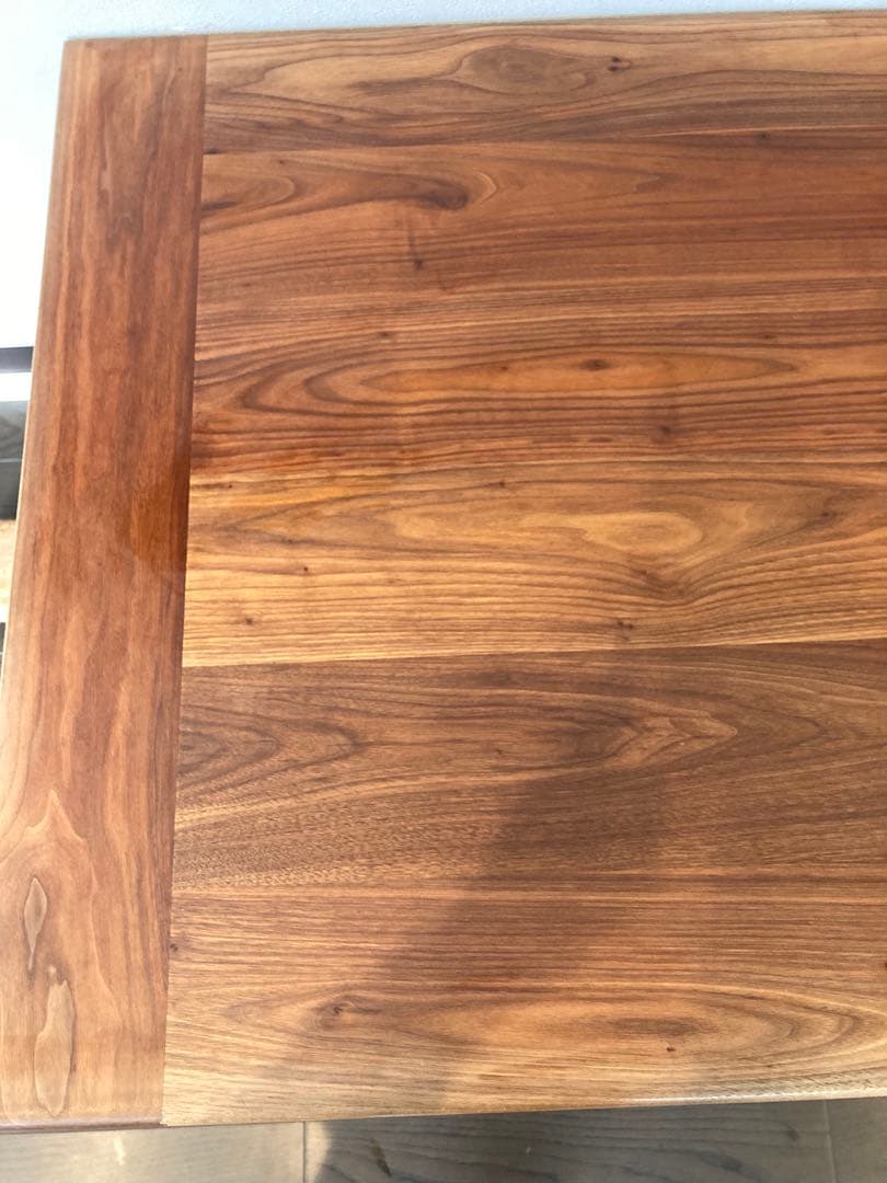 美品　宮崎椅子製作所　MMテーブル　ウォールナット無垢　オイル　丸脚