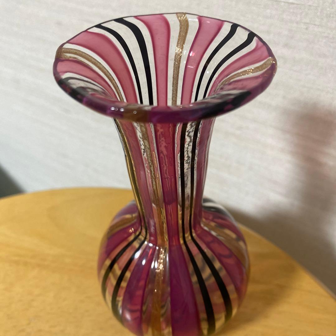 MURANO ムラーノ ベネチアンガラス フラワーベース 花瓶