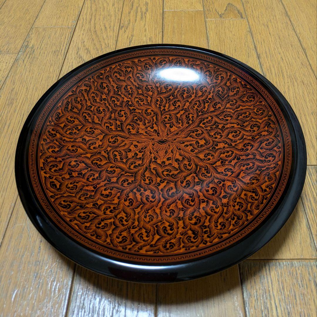 ☆値下げ！讃岐 蒟醤(きんま) 塗 盛鉢 隆之作 新品未使用 木箱入り