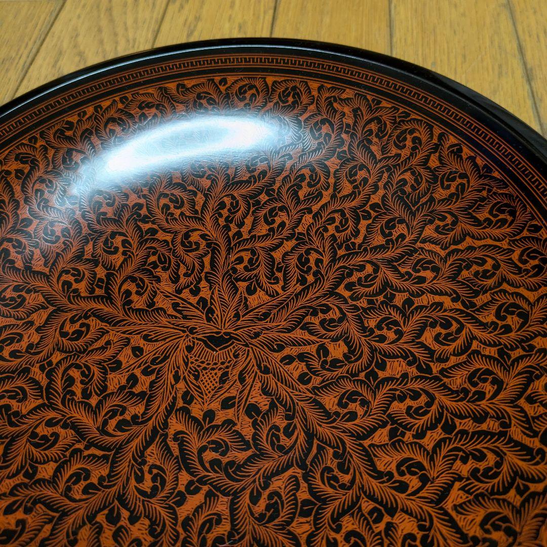 ☆値下げ！讃岐 蒟醤(きんま) 塗 盛鉢 隆之作 新品未使用 木箱入り