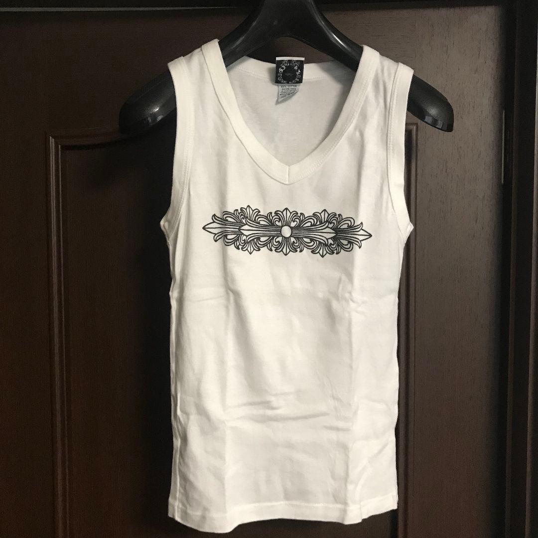 MALIA　クロムハーツ　ノースリーブVネックTシャツ