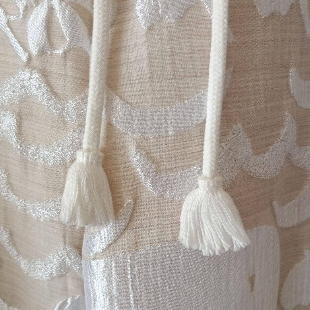 TSUMORI CHISATO ツモリチサト　刺繍変形スリット入りワイドパンツ