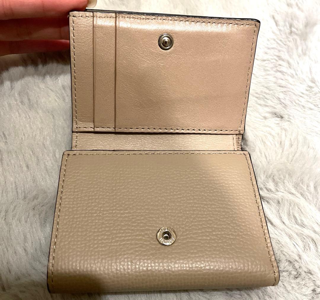 LOEWE トライフォールド ウォレット　三つ折り財布（サンド）