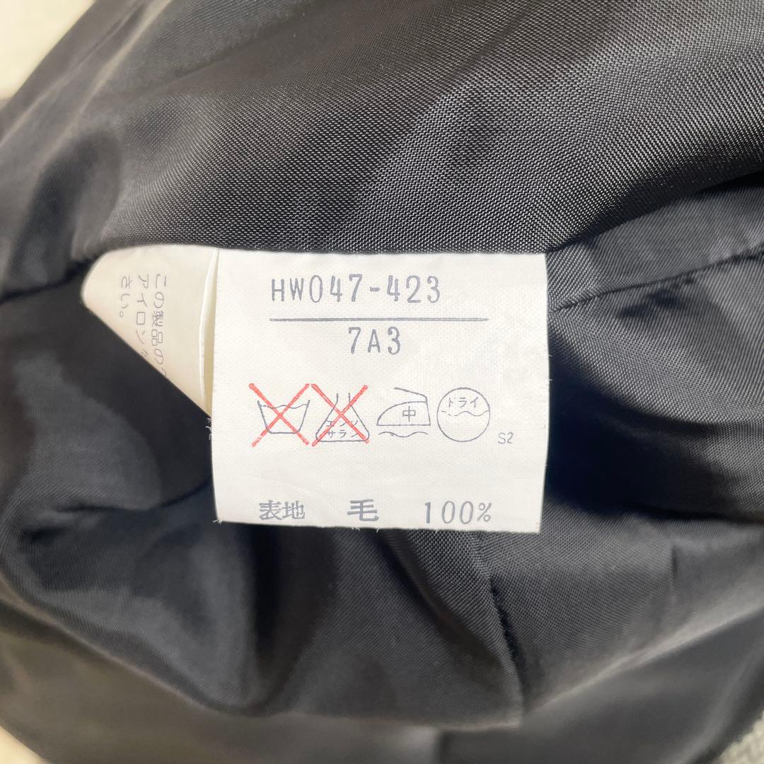 新品未使用　イヴサンローラン　チェスターコート　ヘリンボーン　ツイード　グレー