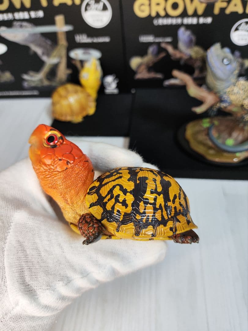 【動物の惑星】★上海展覧会限定ハコガメ2種類★ジオラマ第3、4弾! フィギュア