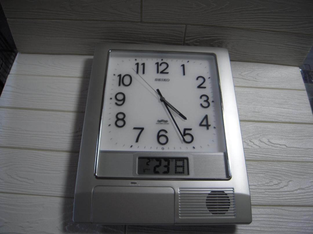 中古　セイコーSEIKO　PT201S　電波時計　掛時計