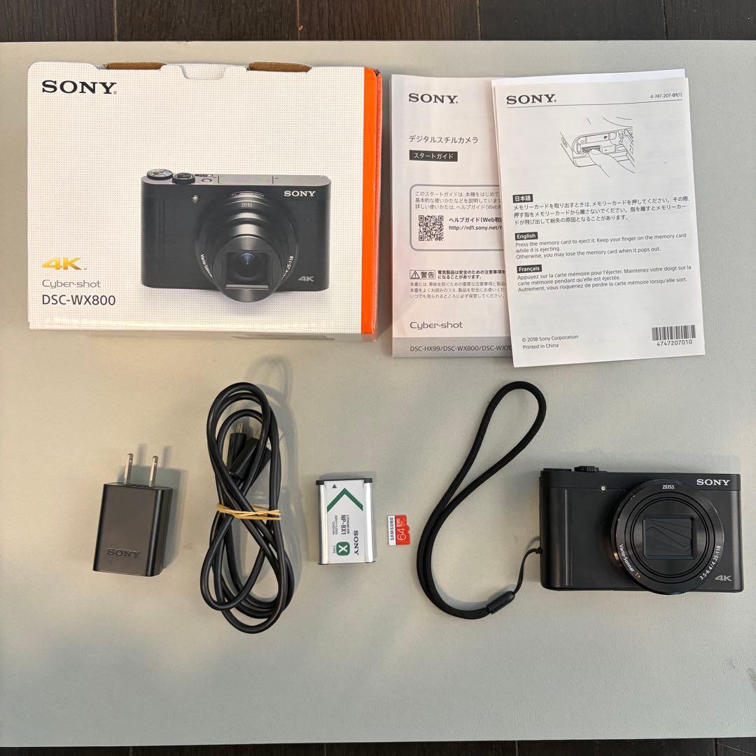 SONY DSC-WX800 4Kコンパクトデジタルカメラ