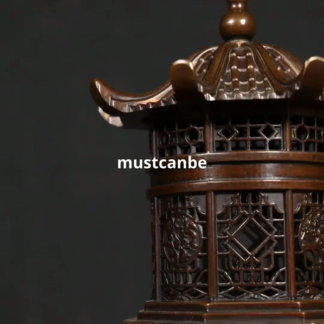 銅製 蘇工 宮灯 燭台 薫香炉 香道具 装飾品 工芸品 美術品 置物