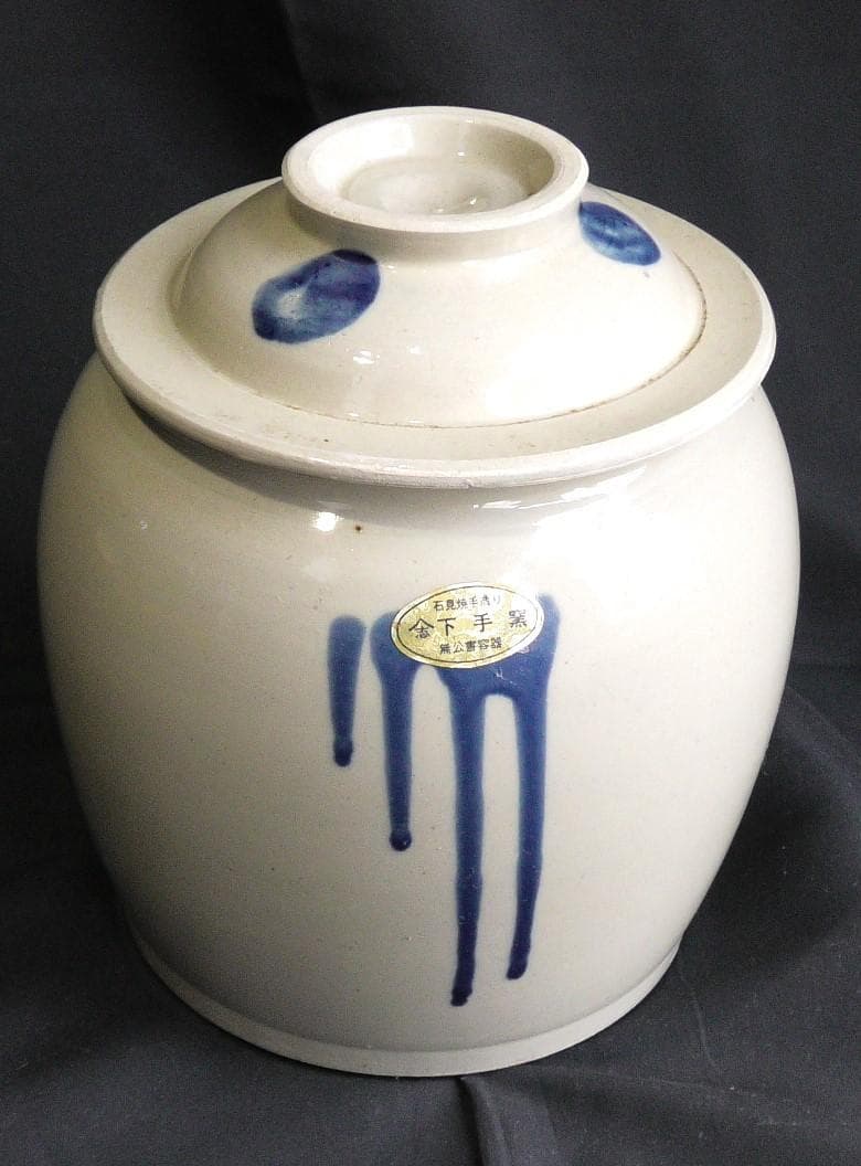 壺　瓶　日本骨董品　漬物瓶　味噌瓶　塩瓶　オブジェ　置物