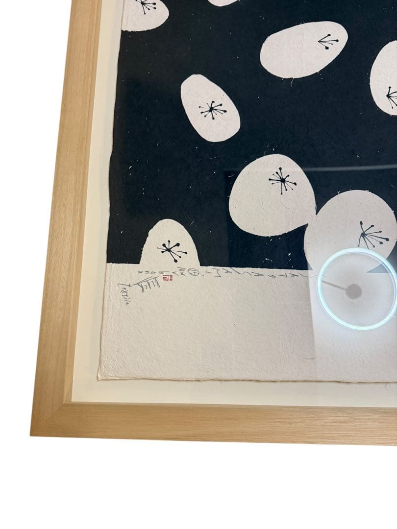 【真作】額装済 SATO ASAMI サトウアサミ ジクレー 版画 black大